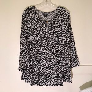 Animal print top by Liz Claiborne Career Woman